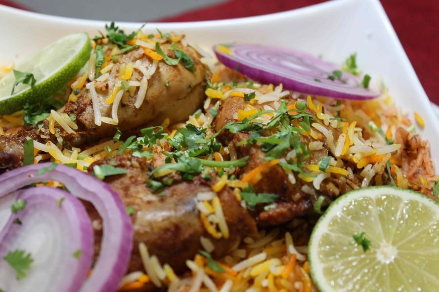 Hyderabadi Chicken Dum Biryani at Tadka Biryani & Tandoor, Morrisville NC