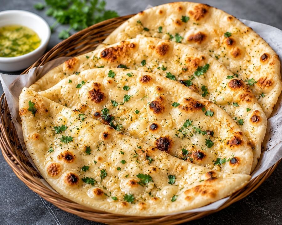 Garlic Naan at Tadka Biryani & Tandoor, Morrisville NC