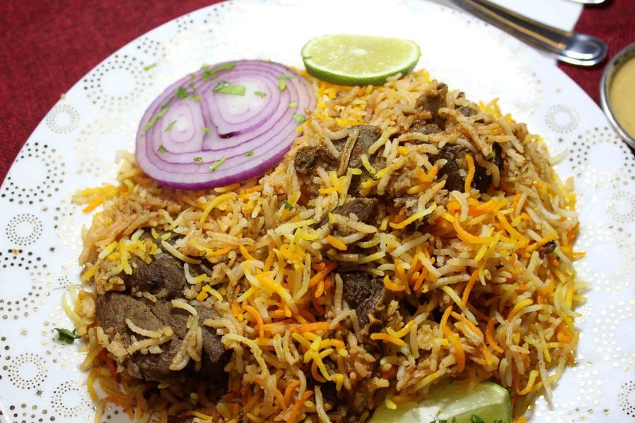 Hyderabadi Goat Dum Biryani (Family Pack) at Tadka Biryani & Tandoor, Morrisville NC