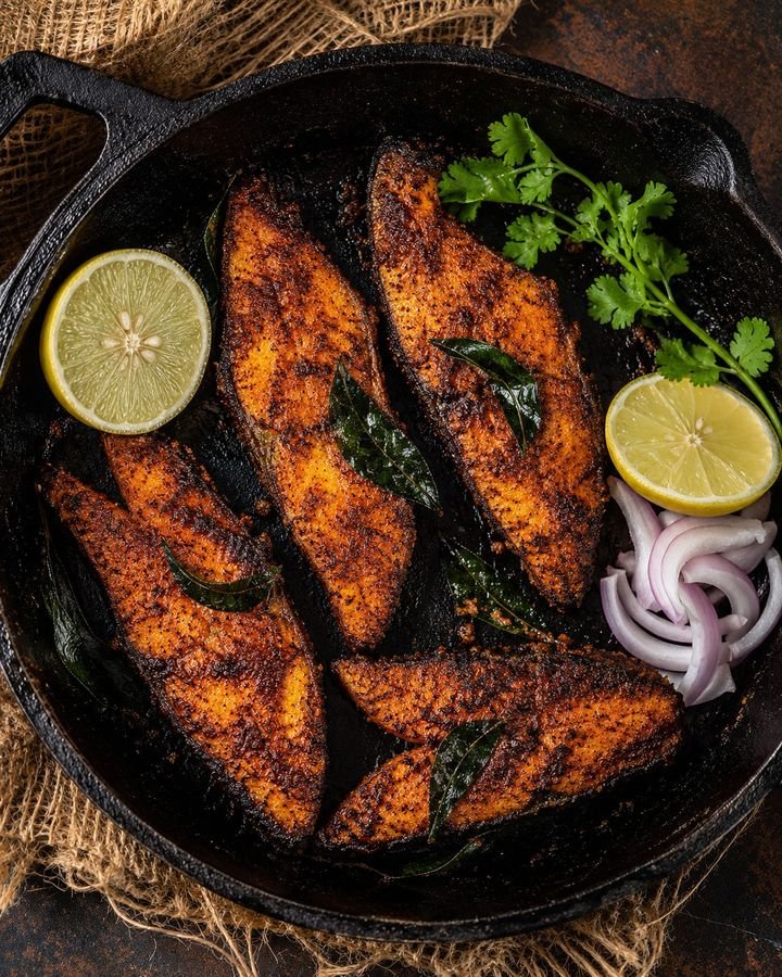 Tawa Fish Fry at Tadka Biryani & Tandoor, Morrisville NC