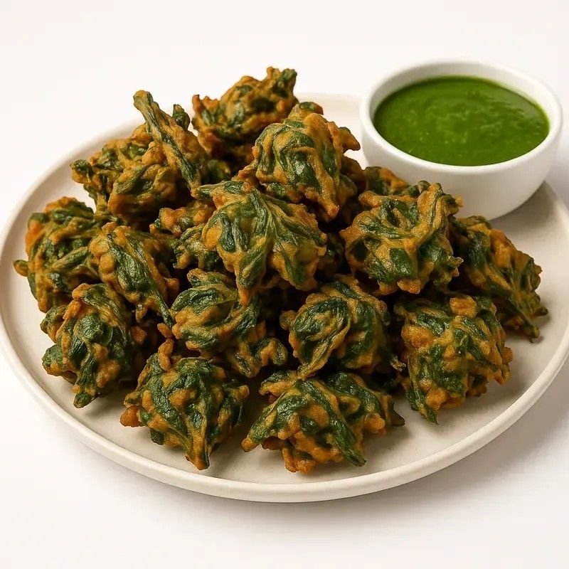Spinach Pakoda at Tadka Biryani & Tandoor, Morrisville NC